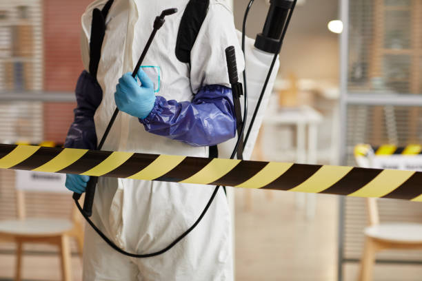 Professional Biohazard technician working in Brightwaters, NY